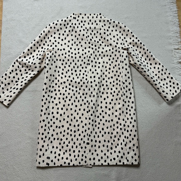 Kate Spade Cream and Black Spotted Pea Coat - Picture 9 of 9
